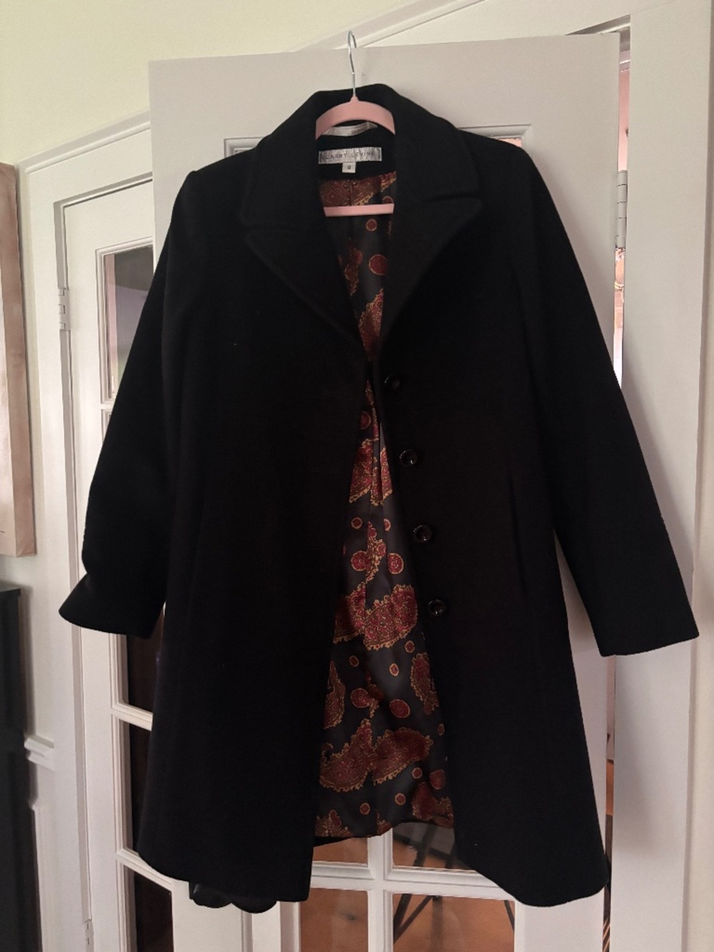 SIZE 8 LARRY LEVINE WOOL COAT